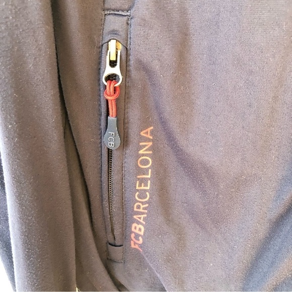 Fc Barcelona blue & red zip up racing style jacket S - Picture 4 of 11
